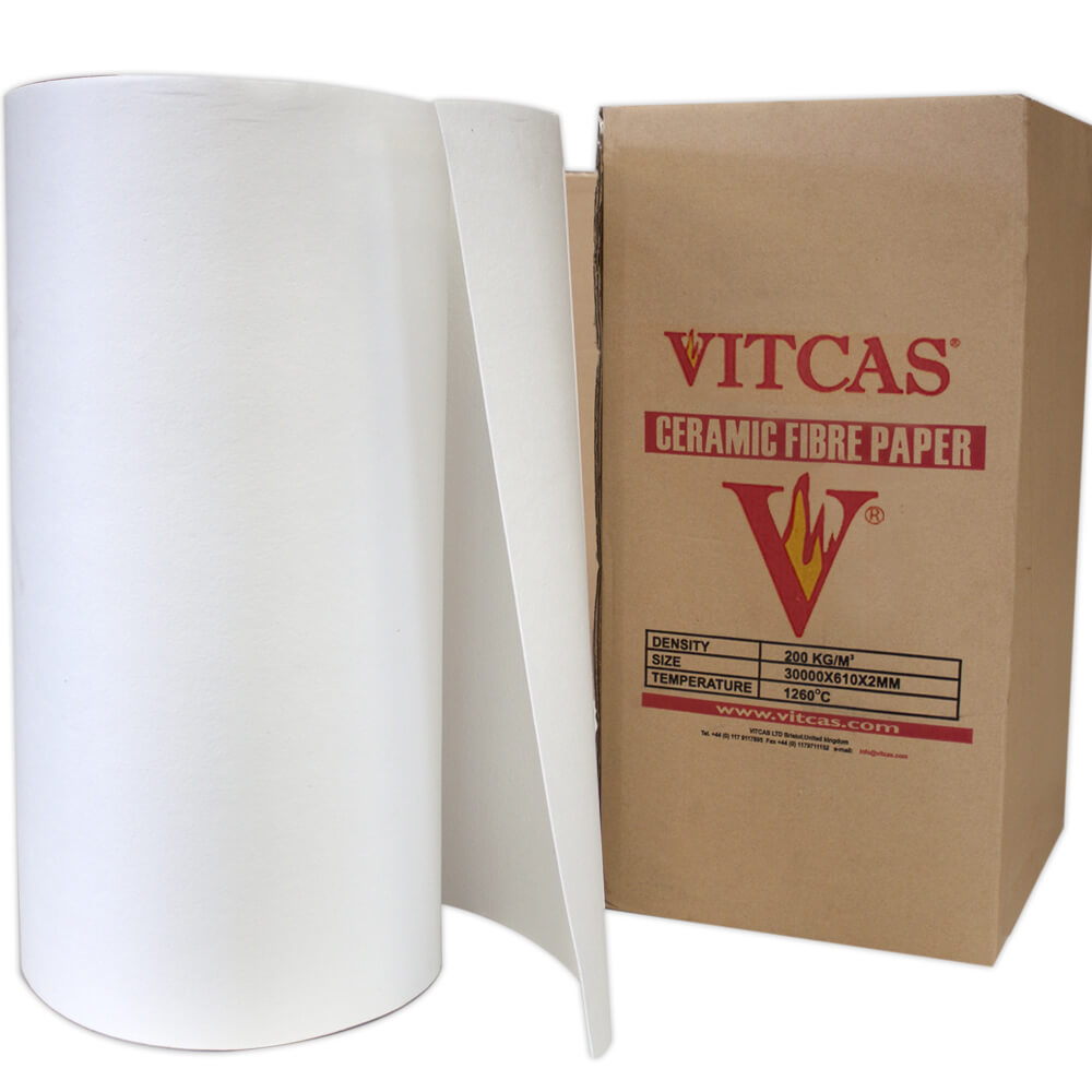 Ceramic Fibre Paper: Choosing a Thin Insulation Layer Vitcas ceramic fibre paper for suitable thin insulation layers